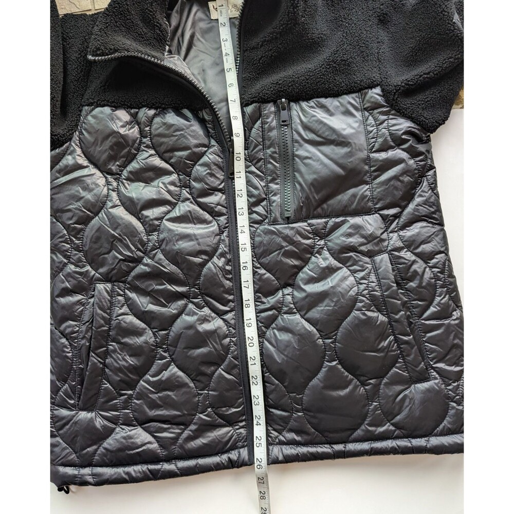 Koolaburra by UGG Jacket Women's M-L ? Reversible Sherpa Puffer Black - Picture 9 of 10